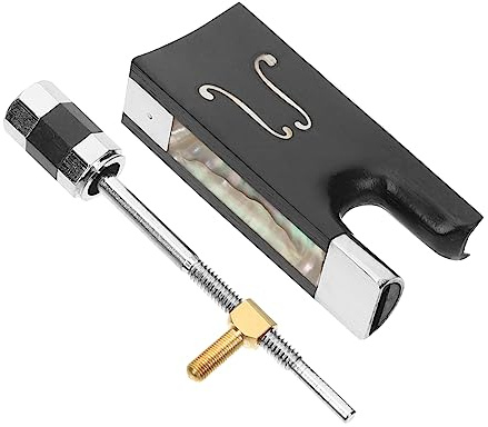 BESTonZON 1 Satz Geigenschleifen-Bibliothek Bratschenbogen Bogenfrosch für Violine Geige liefern Geigenzubehör Zubehör für Geigenbögen Geigenteile hölzerner Cello-Bogen-Frosch Holz