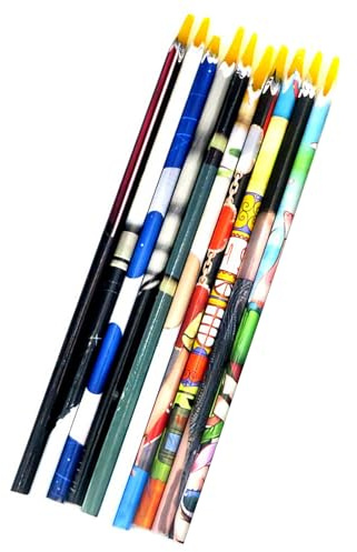 Lot de 10 crayons de cire pour peinture diamant - Stylo de perçage - Strass - Stylo à point autocollant pour applicateurs diamant