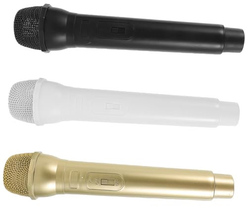 Hohopeti 3pezzi Microfono Ruolo Accessori Per Costumi Microfoni Per Karaoke e Simulazione Performance