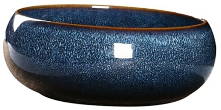 Alipis Ceramic Tea Wash Bowl Teacup Washed Bowl Kungfu Tea Utensils Blue Kiln Altered Glaze Convenient to Use Easy to Clean for Tearoom and Giving