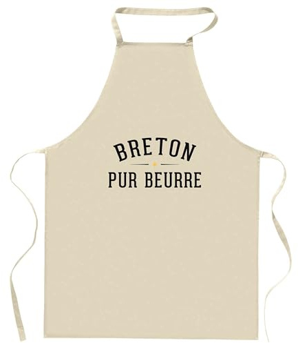Otshirt Tablier Breton | Apron | Idée Tablier Personnalisable Cadeau Anniversaire Cuisine Jardinage Fête Original Famille Travail Départ Collègue Retraite