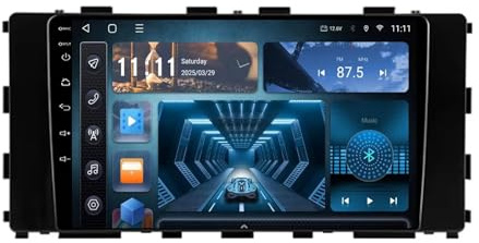 9 Inch Touch Screen Car Radio Android 13 Double Din Car Stereo with Bluetooth hands-free system FM radio rear view camera USB steering wheel control for Hyundai Stargazer 2022-2023(C2 4+64G)