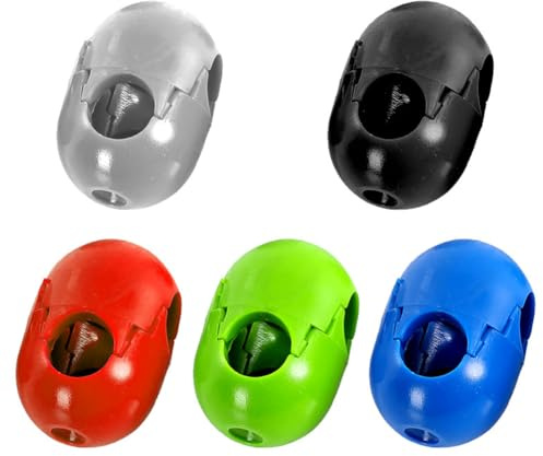 Kletternetzschnallen für den Außenbereich, 5 Stück Seilverbinder für Kinder, Polypropylen-Konstruktion, robust und sicher mit buntem Design für Höfe, Parks, Spielplätze, 4 x 2,6 x 2,6 cm