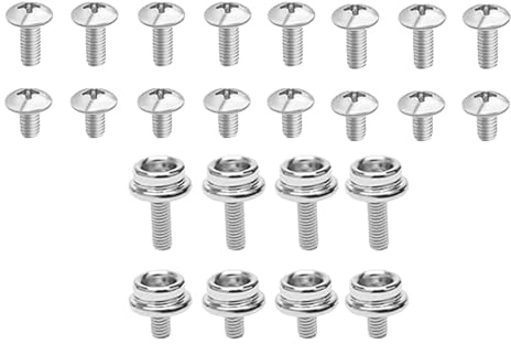Schrauben für Fußballhelm, Sportausrüstung, 12 mm, Edelstahlschrauben für die Reparatur von Helmen, für Spieler, Jugendliche, Mädchen, Anfänger, Profis