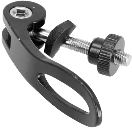 NiuLumea Quick Release for Seat Post Clamp Bolt M5x45mm for Bicycle for Bike Scooter, Aluminium Alloy for Seat Binder Screw with Lever, 45mm Length, 5mm Diameter, Black