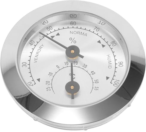 Abaodam Violin Hygrometer Guitar Moisture Humidity Monitor Instrument Care Thermometer Violin Accessories