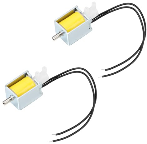 VGOL Paquete de 2 Mini Válvulas Solenoide 3 Vías 2 Posiciones dc 12v 1 Entrada 2 Salidas <45 mA 0–350 mmHg (6,8 psi)
