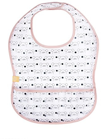 LÄSSIG Bebé Set Babero 2 Pzs. con Protección Repelente al Agua/Eva Bib Little Chums Mouse