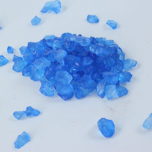 3x Glassteine blau 1000gr. 4 - 10mm im Beutel