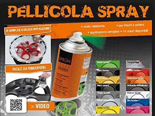 Vernice pellicola spray rimovibile arancio lucido