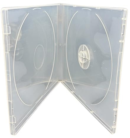 1 x transparente, bruchsichere CD-Hülle, 10,4 mm Rücken, bruchsicheres Polypropylen, Außenhülle für Kunstwerke, für 1 CD/DVD/Blu-ray-Disc, ideal für Versand und Aufbewahrung
