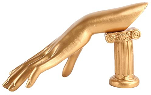 jinyi2016SHOP Schmuck Baum Schmuck Finger Display Schaufensterpuppe, Schaufensterpuppe Handform for Schmuck Armband Ringuhr Display Hand Stand Schmuckständer Baum (Color : Gold)
