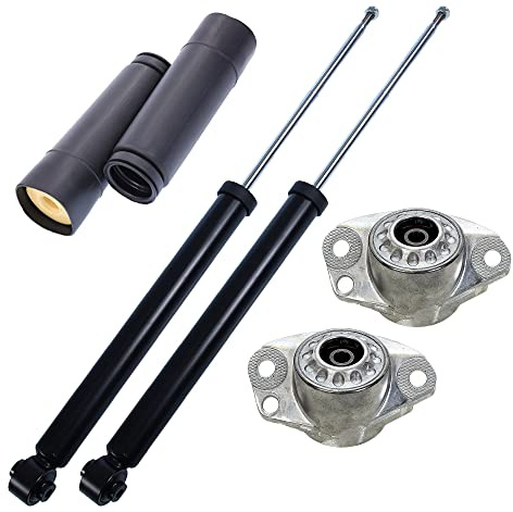 ATEC Germany 2x Gasdruck Stoßdämpfer Hinten Federbein inkl. Domlager und | Kompatibel mit: AUDI A1, A1 Sportback, SEAT IBIZA III, IBIZA IV, IBIZA IV SC, IBIZA IV ST