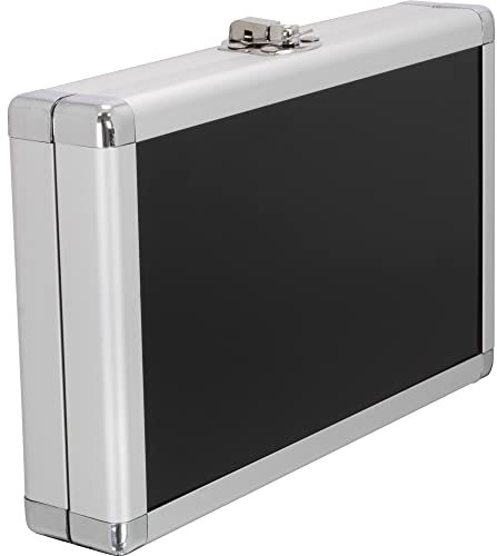 Designa Darts Dartkoffer aus Aluminium, sicher und vielseitig verwendbar, Schwarz