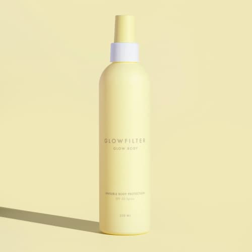 Brume Corporelle Protection Solaire Invisible - SPF 50+, Spray Oil Free - Protège et Hydrate avec une Finition Soyeuse pour Tous Types de Peaux - 250 ML, Végan - Glowfilter by Marta Lozano