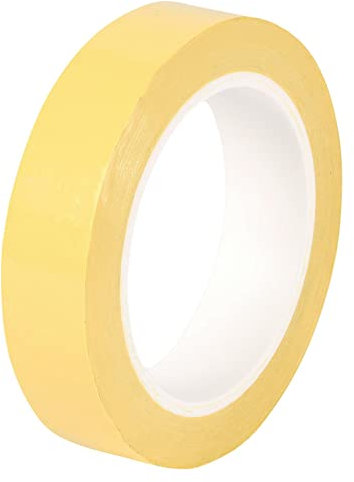 Cinta aislante eléctrica, película PET, 66 x 25 mm, cinta aislante eléctrica, cantidad 1 | AT4004 amarillo 66 m x 25 mm