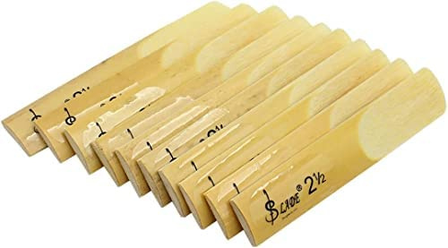 OriGlam 10 Bambus-Reeds für Altsaxophon, 2,5 mm Stärke, für Klarinette, Sopran oder Altsaxophon