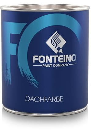 Fonteino Dachbeschichtung Sockelfarbe Dachfarbe Dachziegelbeschichtung Anthrazitgrau 750ml
