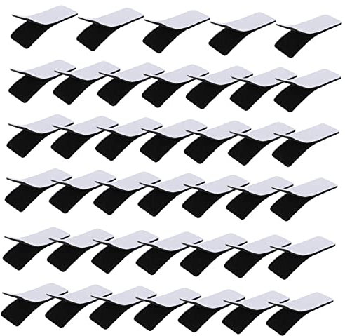 VINTORKY Punktaufkleber 40 Stk Selbst Klebendes Magisches Klebeband Rutschfester Teppich Klebrige Befestigungselemente Mattengreifer Magnetstreifen Mischung Aus Nylon Und Polyester
