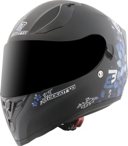 Bogotto H128 Fiori Helm, schwarz/blau, L