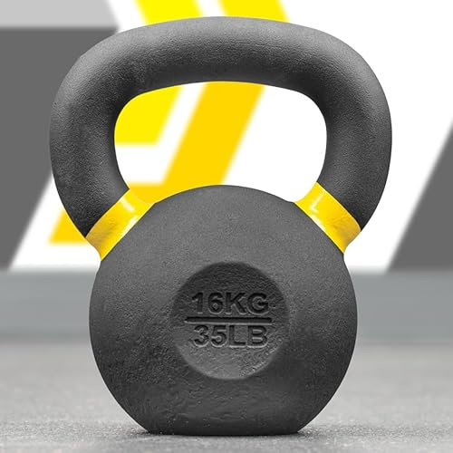 METIS Pro - Pesas rusas de hierro fundido | Mejora tu entrenamiento de fuerza con pesas de alta calidad - Elige entre varios tamaños [4-48 kg] y 2 opciones de juego (16 kg)