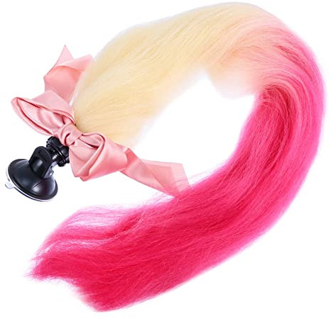 Gatuida 2stücke Helm Zöpfe Dekoration Für Motorräder Abnehmbarer Pferdeschwanz Unisex Geeignet Für Verschiedene Helme Bunte Geflochtene Frisur Für Männer Und Frauen Helm Zubehör