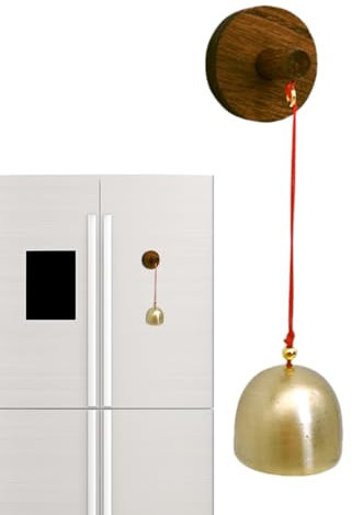 Timbre de puerta para entrada, campanilla magnética de madera para apertura de puerta, timbre de viento de madera creativo único vintage para inauguración de la casa, patio, entrada de negocios,