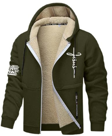 SRZYMJ Grün Winterjacke Herren Casual Wildlederjacke Warm Gefüttert Wintermantel Winter Jeansjacke mit Taschen Reißverschluss Kunstlederjacke Blazer Pink Wolljacke Herren Pailletten Jacke 3XL