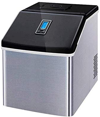 Fabbricatore di cubetti di ghiaccio 120W Fabbricatore di ghiaccio portatile Macchina per il ghiaccio da banco Macchina per la produzione di ghiaccio in acciaio inossidabile con paletta per il ghiacc