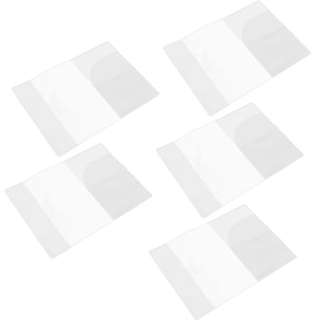 KICHOUSE 5stücke Transparente Passhülle Wasserdichter Reisepassbeutel aus Durchsichtige Schutzhülle für Pässe Dokumentenorganizer für Reisen Passt in Jede Tasche PVC-Material