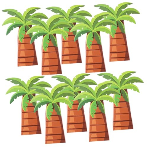 Vaguelly 10 Stück Baumförmige Bonbonschachteln Aus Papier Hawaiianische Süßwarenverpackung Für Sommerpartys Und Geburtstagsfeiern Dekorative Leckerli Boxen Für Geschenke Und Bastelmaterialien