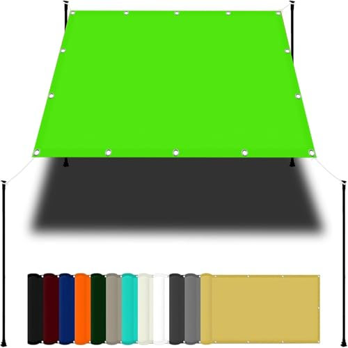 Voile d'ombrage Rectangulaire 1.5 x 3.6 m Bloque 95% des Rayons UV Voile d'ombrage Résistant Personnalisable/sur Mesure pour Balcons Camping, Vert Tendre