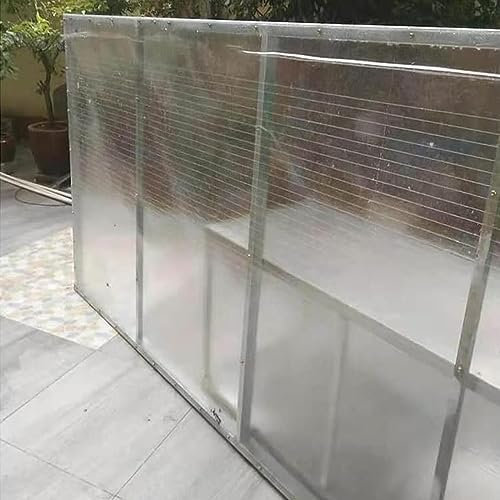 Gewächshauspaneele, Dachbahn, Tageslichtplatte, Abdeckung, für Außenüberdachung, Carport, Frühbeet, Ersatzpaneel für Schuppen (0,8 x 5 m (2,6 x 16,4 Fuß))