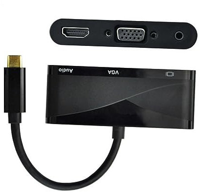 EXCEART Cable Adaptador USB Tipo C Vga Compatible con PC y Convertidor USB C Vga para Proyección Salas de Conferencias
