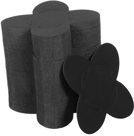 LIFKOME 200 Piezas Papel para Cupcakes y Chocolates Moldes Plegables para Trufas y Dulces Vasos Decorativos para Postres Bodas Cumpleaños Shower y San Valentín Color Negro