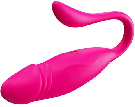 Dildo G-Punkt Vibrator Für Frauen Mit App Steuerung, Sexspielzeug Für Die Paare Aus Hautfreundlichem Silikon, Leises Vibratorensets Für Frauen Mit 10 Verschiedenen Vibrationen LZYLWC (Rosa)