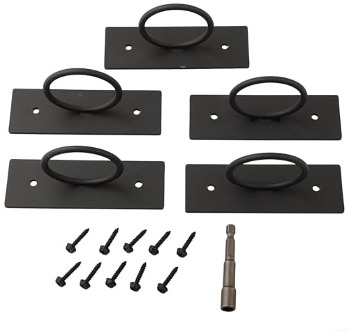 Eawfgtuw Ensemble de supports de corde en acier inoxydable pour piers - Double balustrade d'extérieur - Parfait pour l'acier et avec treillis - S'adapte aux cordes jusqu'à l'intérieur - Pour jardin
