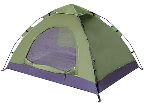 Zelt 2 Personen Wasserdicht, Ultraleicht Camping Zelt Kleines Packmaß, Einfaches Einrichten 2 Mann Zelt, Kuppelzelt für Outdoor, Bikepacking, Trekking