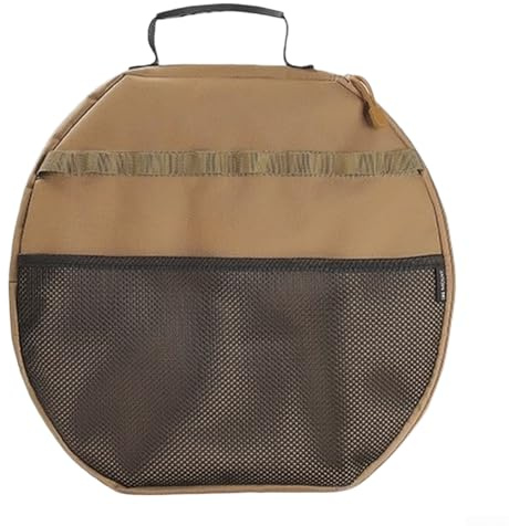 Custodia per barbecue da campeggio, in tessuto Oxford 600D, imbottitura in cotone perlato, protezione per piastre fino a 42 cm, dimensioni 43 x 22 x 42 cm, borsa portaoggetti per cucinare all'aperto
