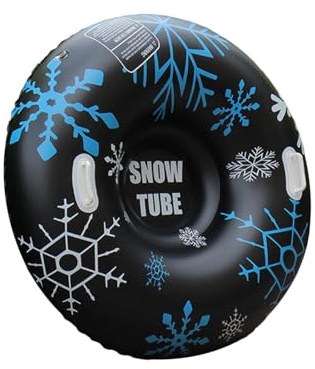 Tubo de nieve inflable, trineo de 35.43 pulgadas, trineo de nieve, trineo inflable, resistente, doble mango, agarre seguro para esquí de invierno, río , lago sólido