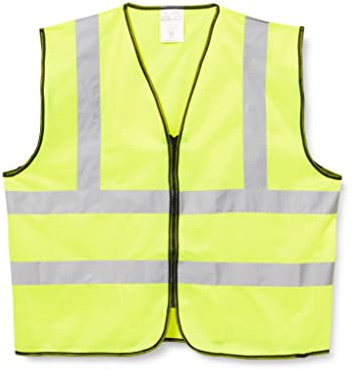 Supertouch 32381 Zipped Hi Vis Vest, Small, Orange