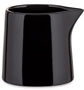 Alessi Tonale DC03/94 B - Lechera de Diseño en Cerámica Stoneware, Negro