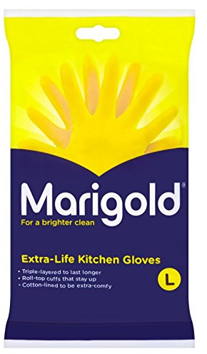 MARIGOLD KITCHEN GLOVES ORIGINAL EXTRA LIFE CLEANING LARGE SIZE WHOLESALE BULK PRICE OPTIONS (6)