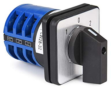 APIELE Umschaltschalter 32A 3 Position 12 Klemmen 690V Universal-Drehnockenwähler