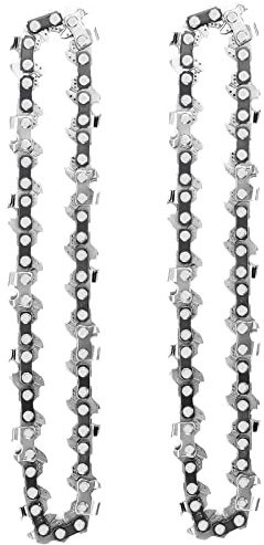 AICOYA 2 Stück Sägeketten 1/4 28 Antriebsglieder 1.1mm kompatibel mit 4 Kettensäge 13cm Bar