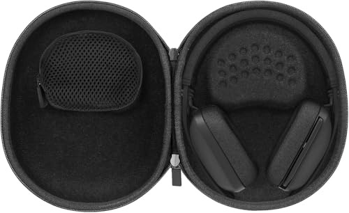 co2CREA Hard Travel Case for Logitech Zone Vibe 100 Over-Ear Headphones | Shockproof EVA Shell with Carrying Handle & Built-in Zipper Mesh Pocket, Case Only