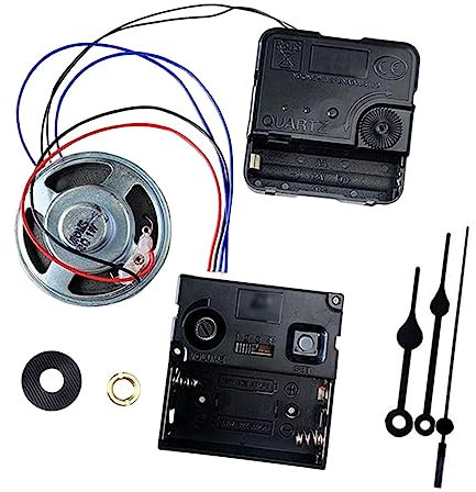 Baoblaze DIY-Wanduhr-Bewegungsmechanismus mit Glockenspiel, Reparatur von Pendeluhr-Bewegungsersatz mit Zeigern für Büro, Hotel, robuste Zimmerbar, Stil f