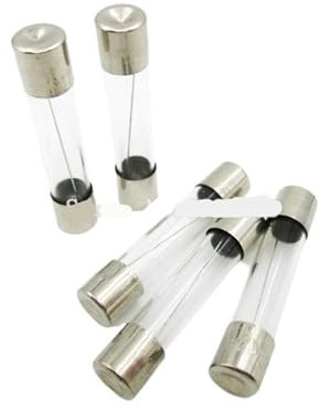 10 Stück flinke Glassicherungen 6 x 30, 6 x 30 mm, 250 V, 0,5 A, 1 A, 2 A, 3 A, 4 A, 5 A, 6 A, 8 A, 10 A, 15 A, 20 A, 25 A, 30 A, AMP-Röhrensicherung (Size : 1A)