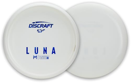 Discraft s Paul McBeth White ESP Luna 173-174 Gramm Putt and Approach Golfscheibe Disc Golf, Weiße Scheibe Folienfarben können variieren