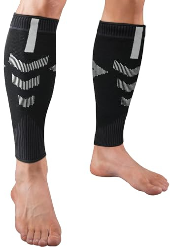 ACWOO Tutore Polpaccio, Manicotti a Compressione Per Polpaccio per Uomo e Donna, Fascia Polpaccio Compressione Graduata 23-32 mmHg Classe 2, per Vene Varicose, Stecche di Tibia, Gonfiore Delle Gambe